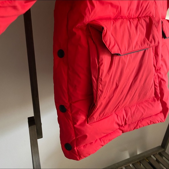 Rag and Bone red puffer jacket - Picture 2 of 5